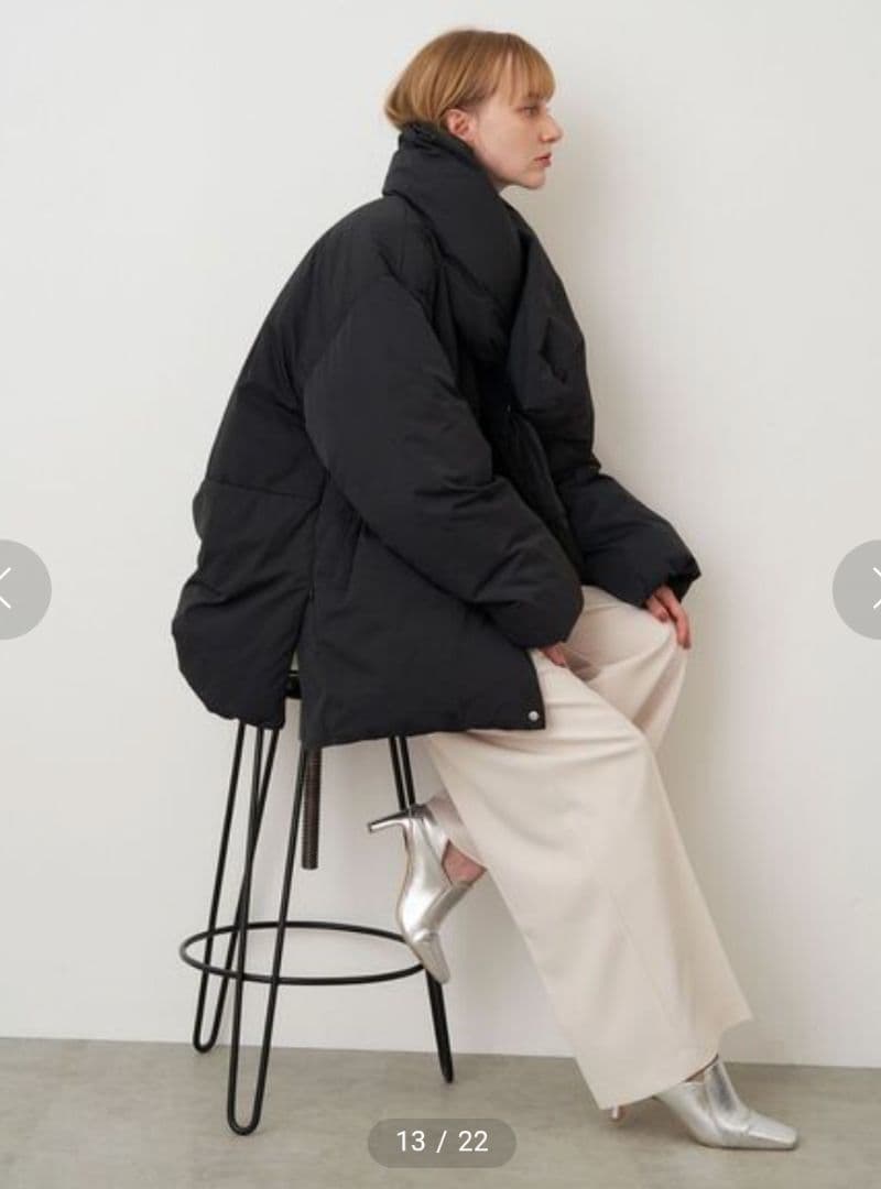 エレンディーク　オーバーサイズ ダウンジャケット ブラック