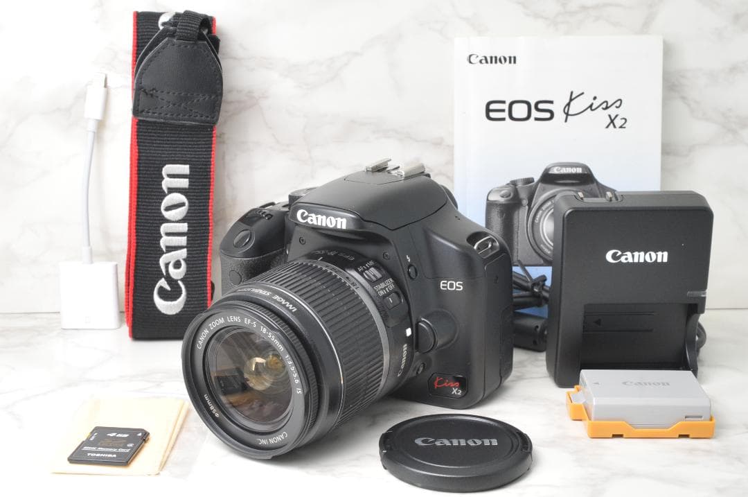 美品 新品級のショット数❣️Canon EOS Kiss X2⭐️スマホ転送