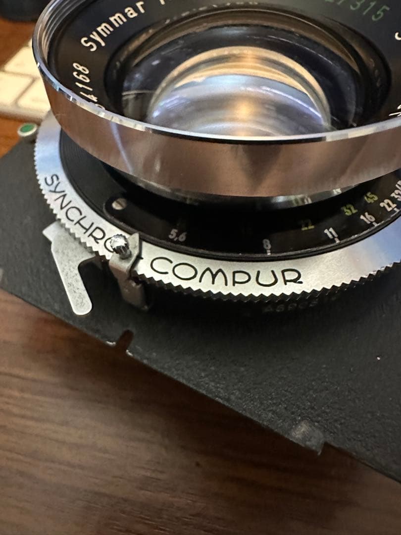 Schneider Symmar 180mm f5.6 初期型 銀鏡胴