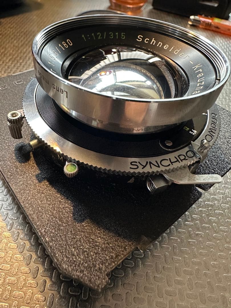 Schneider Symmar 180mm f5.6 初期型 銀鏡胴