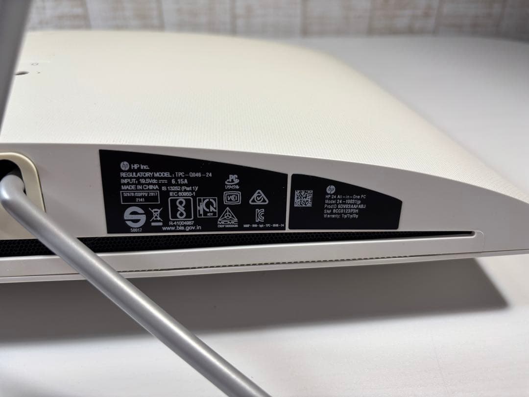 Windowsデスクトップ HP All-in-One 24-f0031jp Core i3 9100T