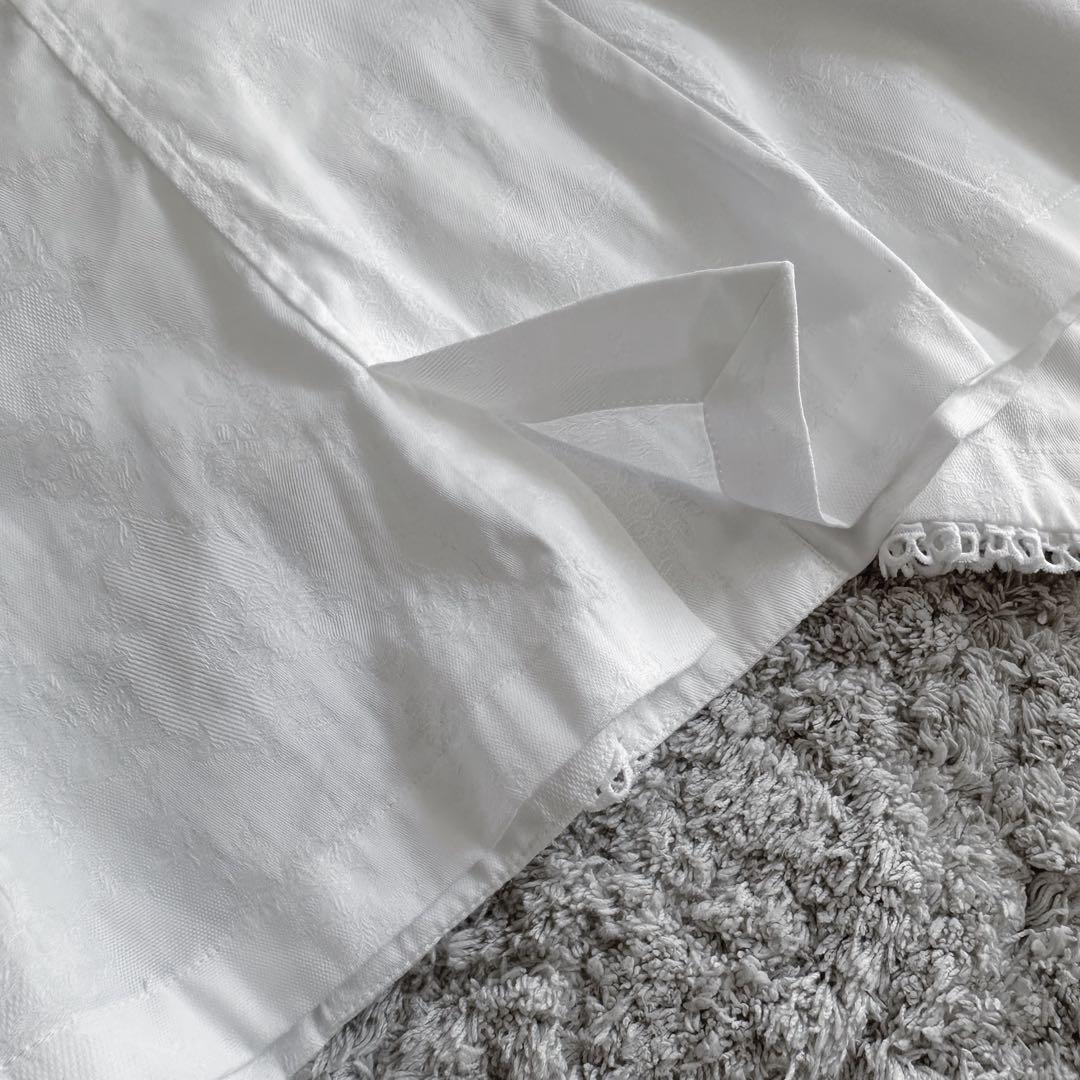 希少【ピコレース×ジャガード（花柄刺繍）】MIYACOミヤコ／シャツジャケット