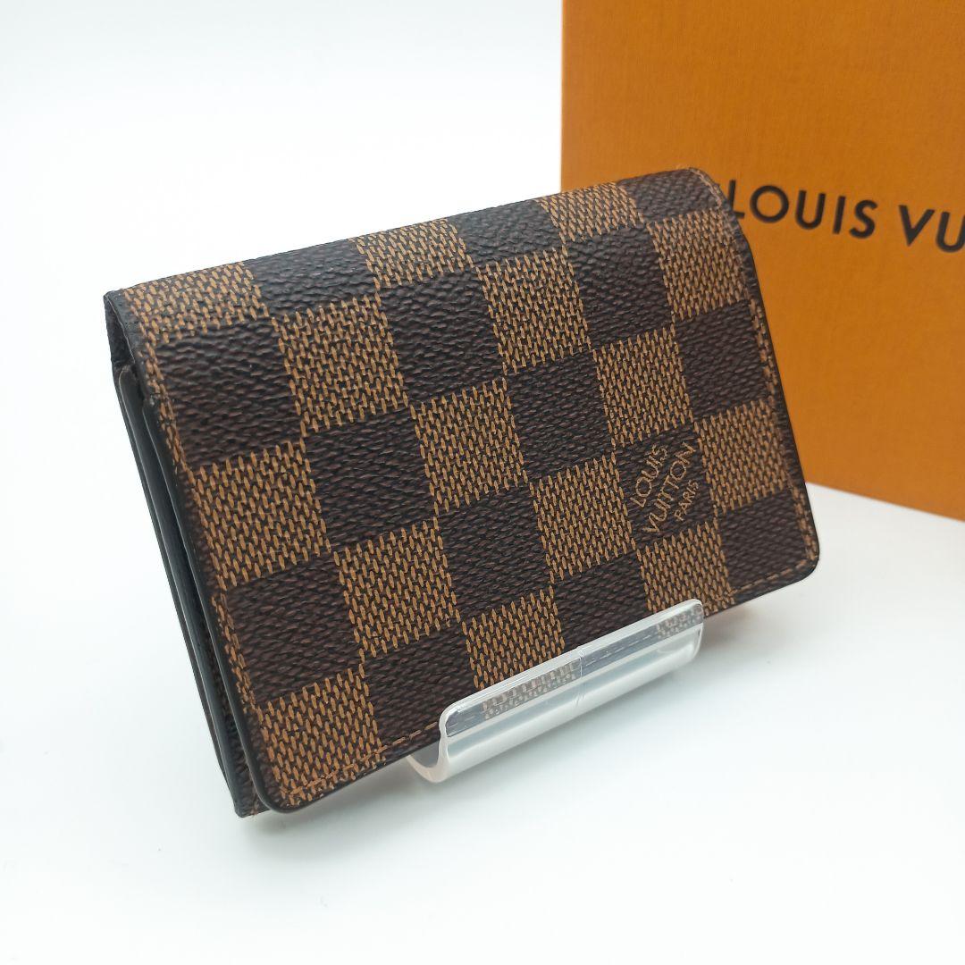 【美品S】ルイヴィトン　ダミエ　カルトドゥヴィジット　名刺入れ　カードケース
