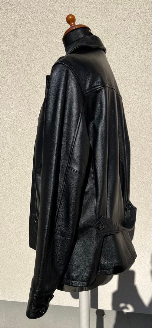 public hld パプリックホリデー　レザーカーコート