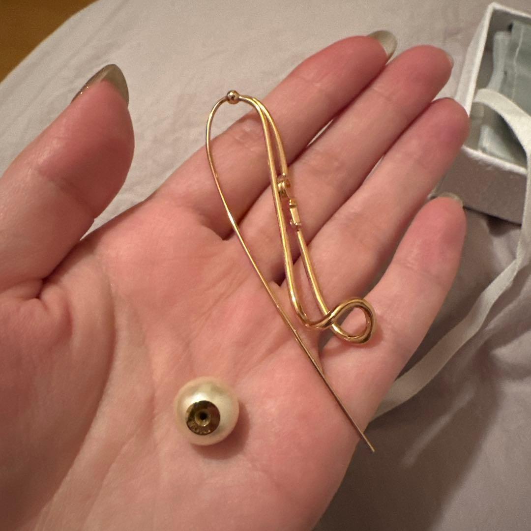 Dior ピアス(片耳用) パール付き