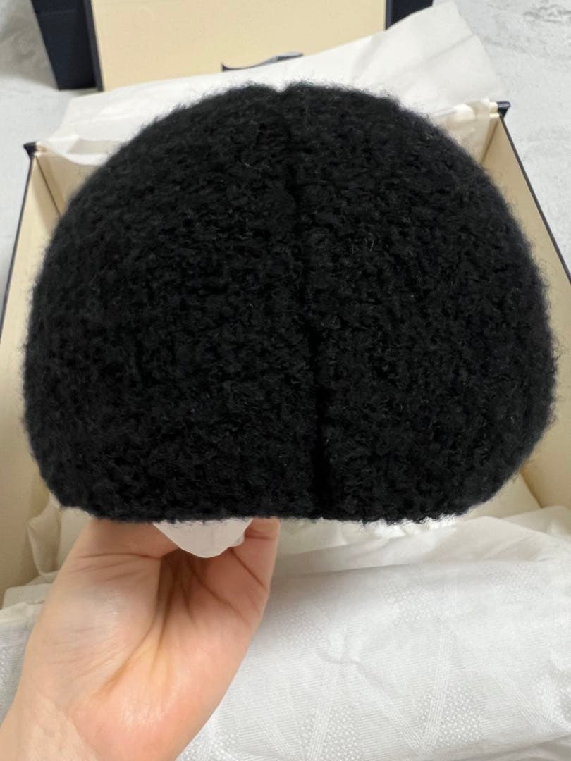 Louis Vuitton 黒 キャップ ウールグラム