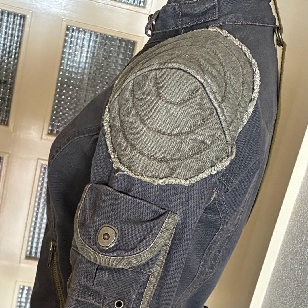 希少LGBミリタリー ジャケット ライダース ルグランブルーL.G.Bレア