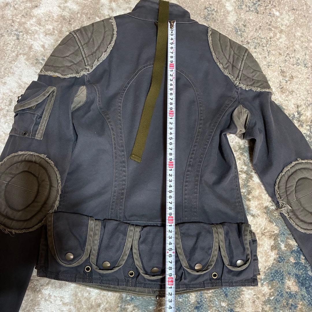 希少LGBミリタリー ジャケット ライダース ルグランブルーL.G.Bレア