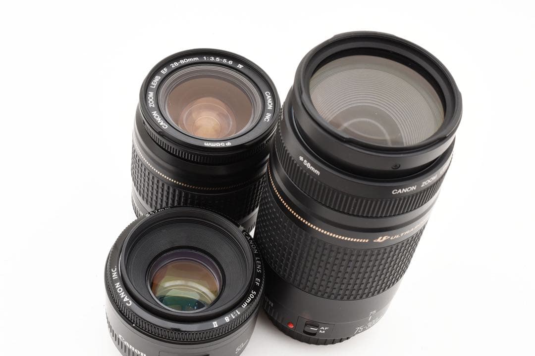 保証付☆Canon EOS 5D Mark IV標準&望遠&単焦点レンズセット