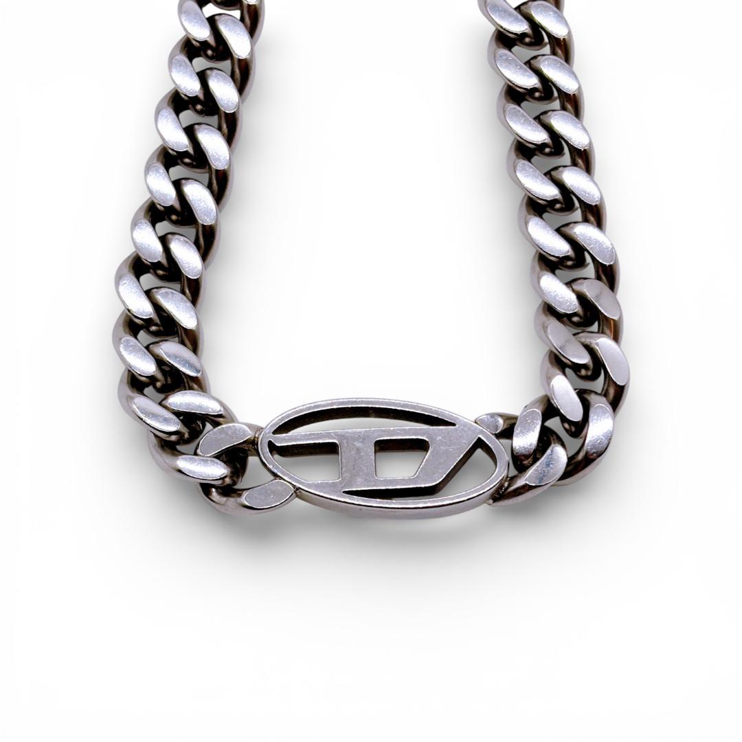 【美品✨】ディーゼル ネックレス 喜平チェーン シルバー