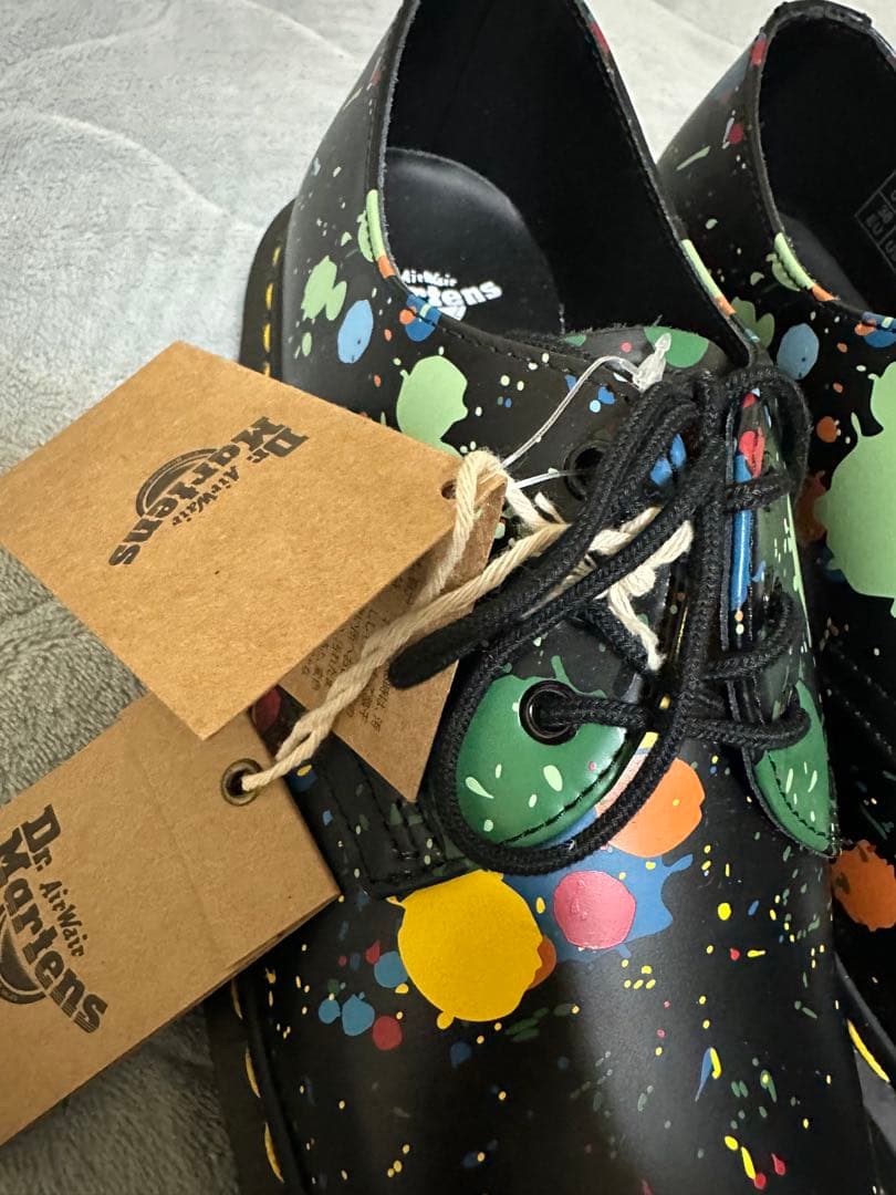 新品未使用　ドクターマーチン　1461 ペイントスプラッター　UK5