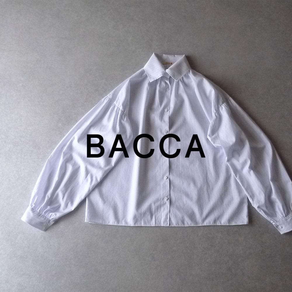 美品 トゥモローランド BACCA 2,6万円 ギャザーブラウス ストライプ