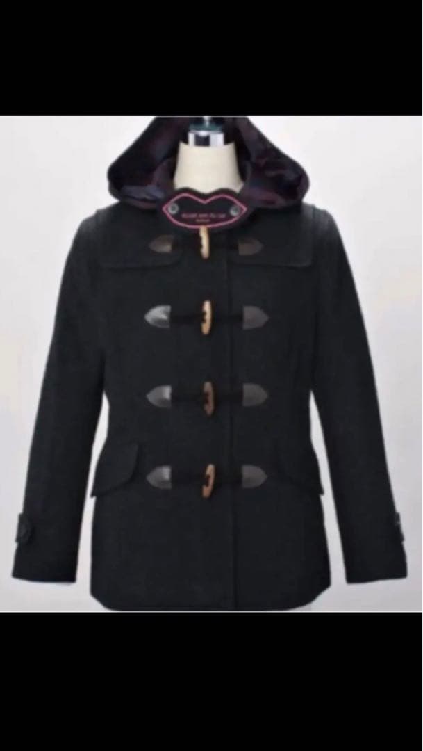 オリーブデオリーブ スクール ダッフルコート チャコール L