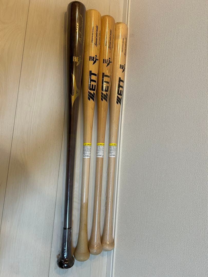 未開封ZETT 源田モデルプロフェッショナル バット 4本セット