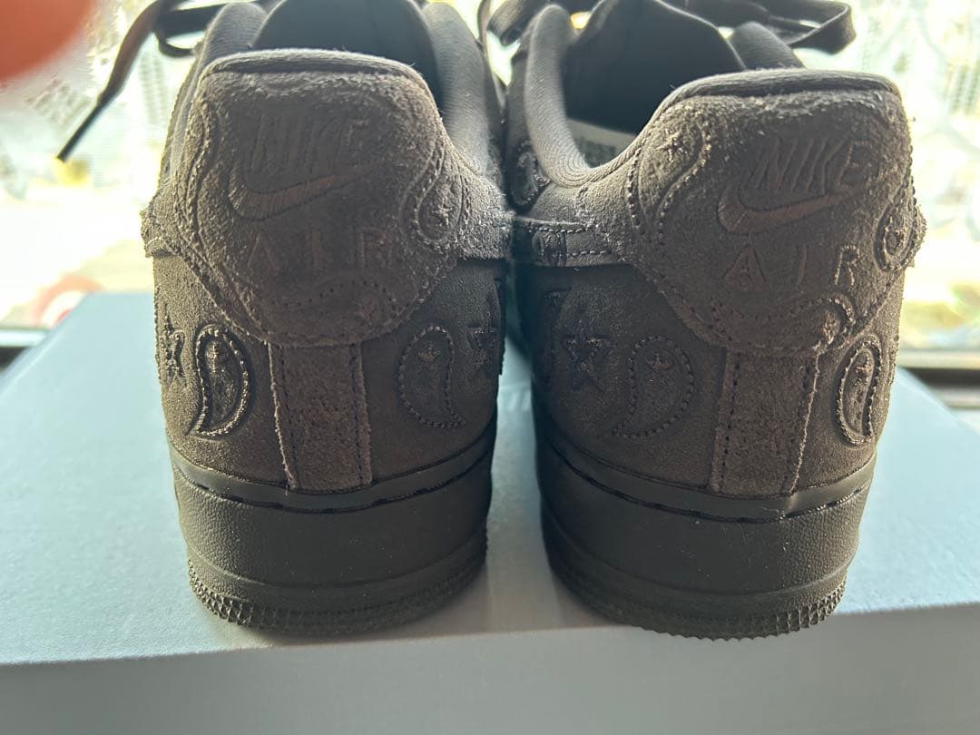 エアフォース1 バロックブラウン　ペイズリー刺繍スニーカー28cm 10インチ