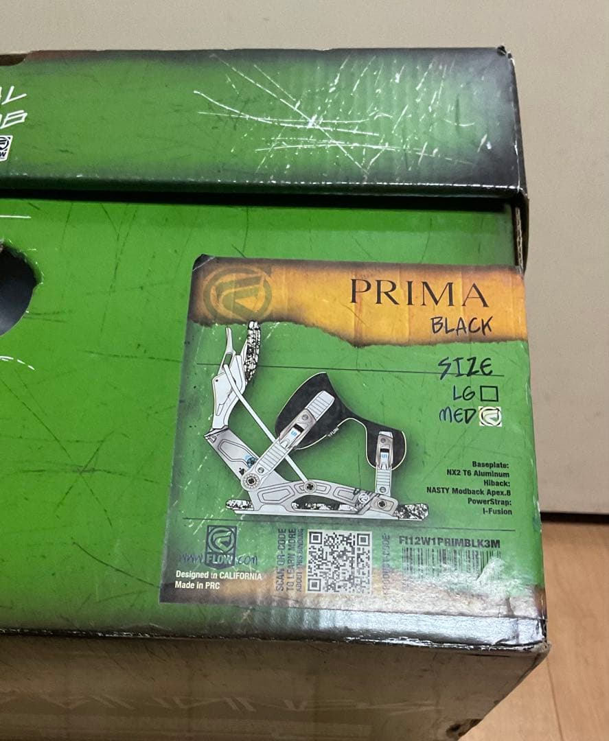 FLOW PRIMA ビンディング Mサイズ　ブラック/ピンクゴールド/ホワイト