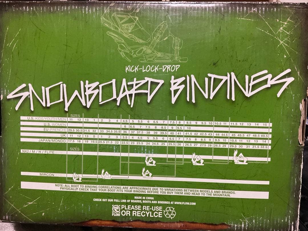 FLOW PRIMA ビンディング Mサイズ　ブラック/ピンクゴールド/ホワイト