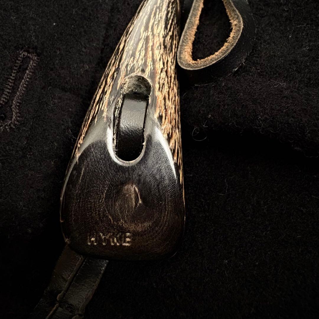 ほぼ未使用‼️HYKE ハイク ダッフルコート ロング 黒 ブラック