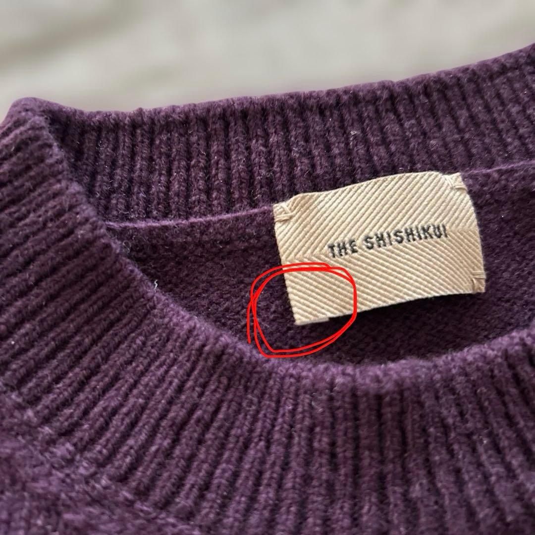 シシクイSHISHIKUIカラーニットパープル百々千晴