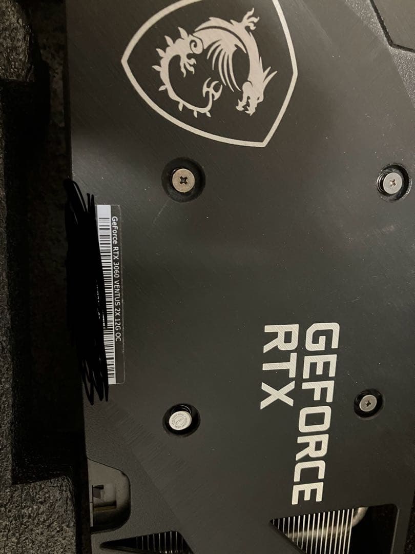 【K2商事様先約】【ジャンク品】 MSI RTX 3060 VENTUS 2X