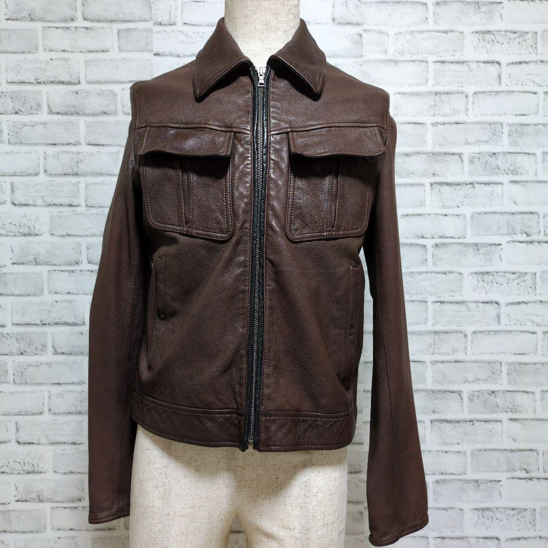 【美品】メンズ ポールスミス レザージャケット 皮ジャン　Paul Smith