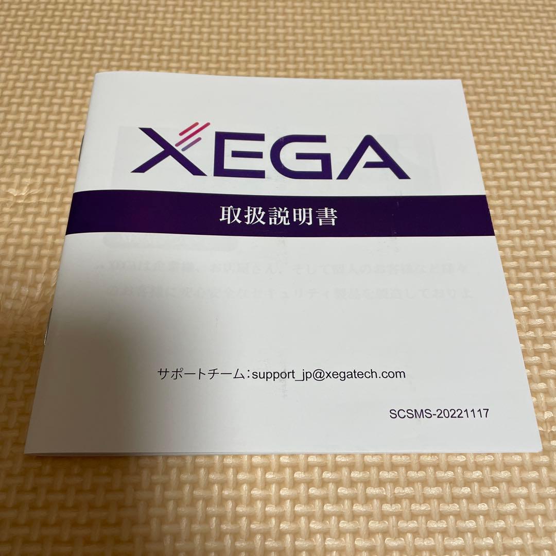 XEGA 防犯カメラ ソーラーパネル 黒 360°防犯カメラ 1台