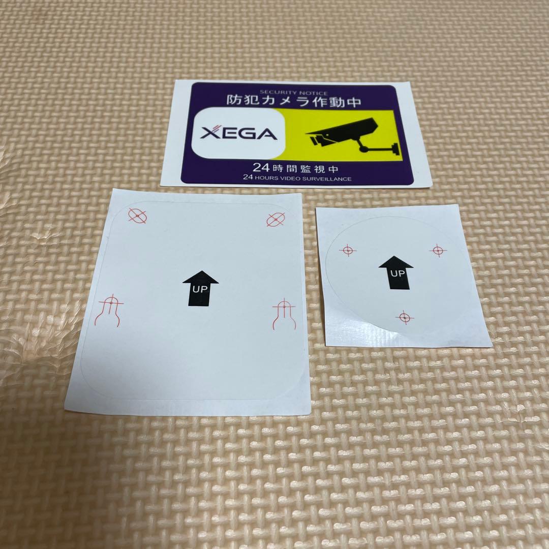 XEGA 防犯カメラ ソーラーパネル 黒 360°防犯カメラ 1台