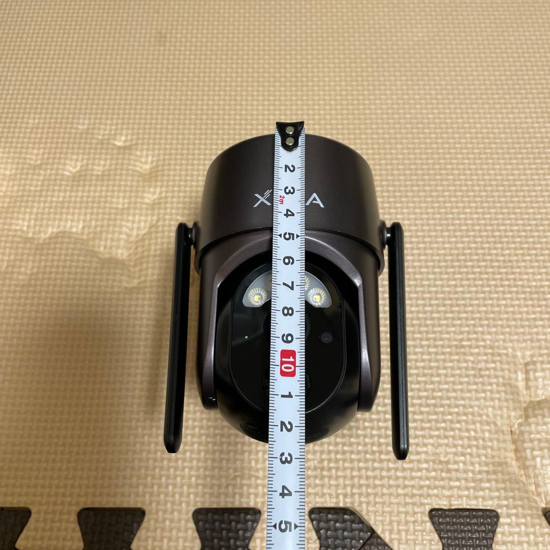 XEGA 防犯カメラ ソーラーパネル 黒 360°防犯カメラ 1台