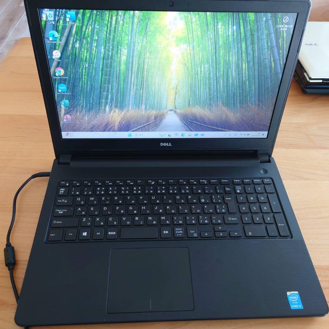 DellノートパソコンWindows11オフィス付き　i3　SSD　8GBメモリ
