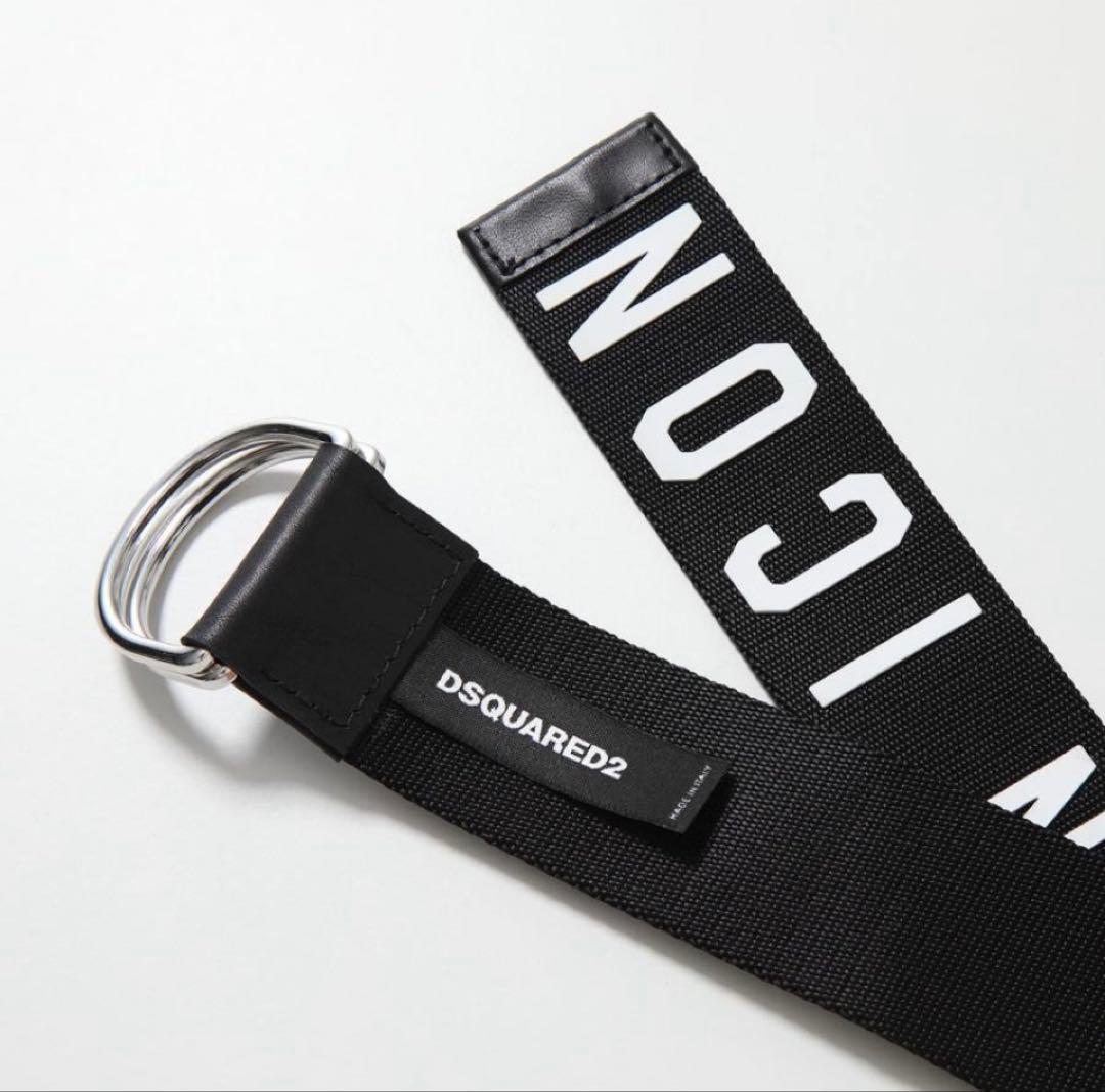 新品未使用‼️ DSQUARED2 ICONロゴ ベルト ブラック