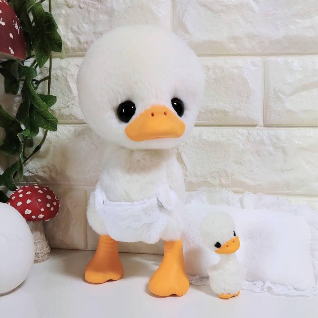 ぬいぐるみ✽アートドール✽アヒルのぴっぴちゃん✽大サイズ