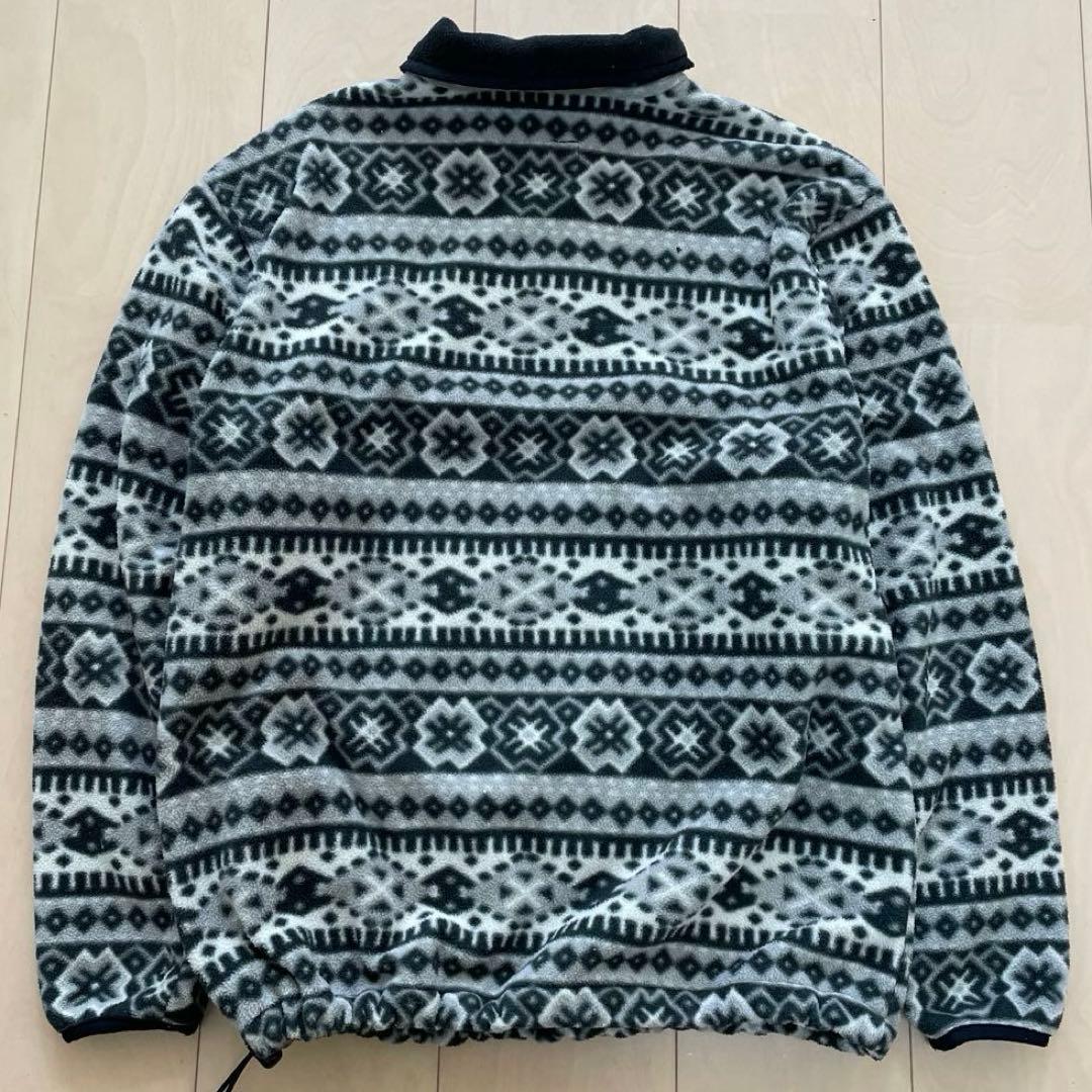 エルエルビーン フリース ハーフジップ ポーラテック プルオーバー 総柄