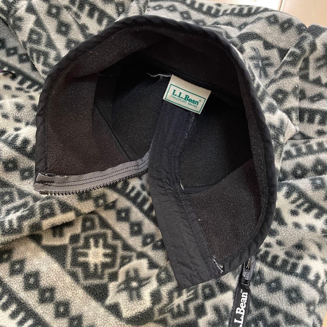 エルエルビーン フリース ハーフジップ ポーラテック プルオーバー 総柄