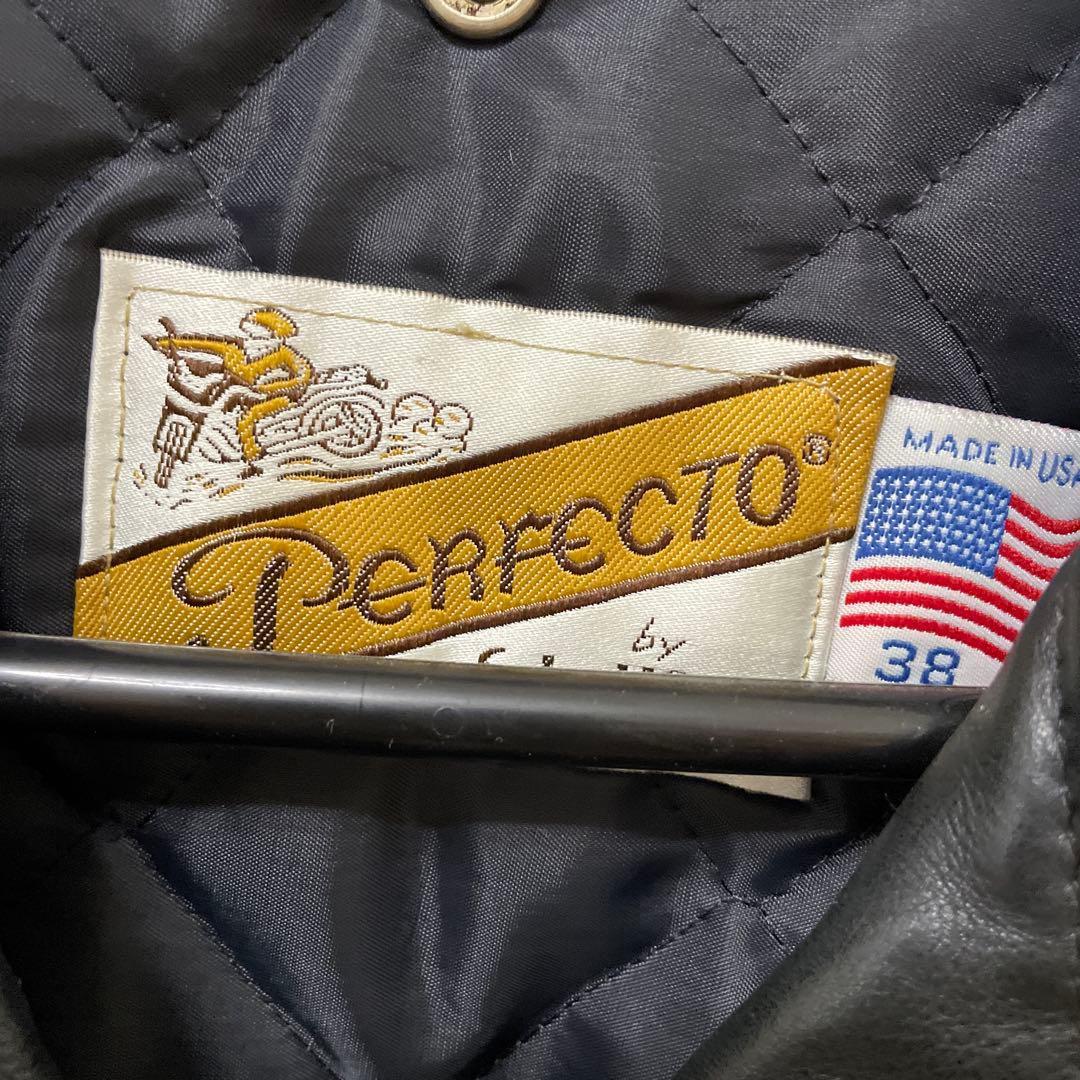 Schott ダブルライダースジャケット ブラック 38