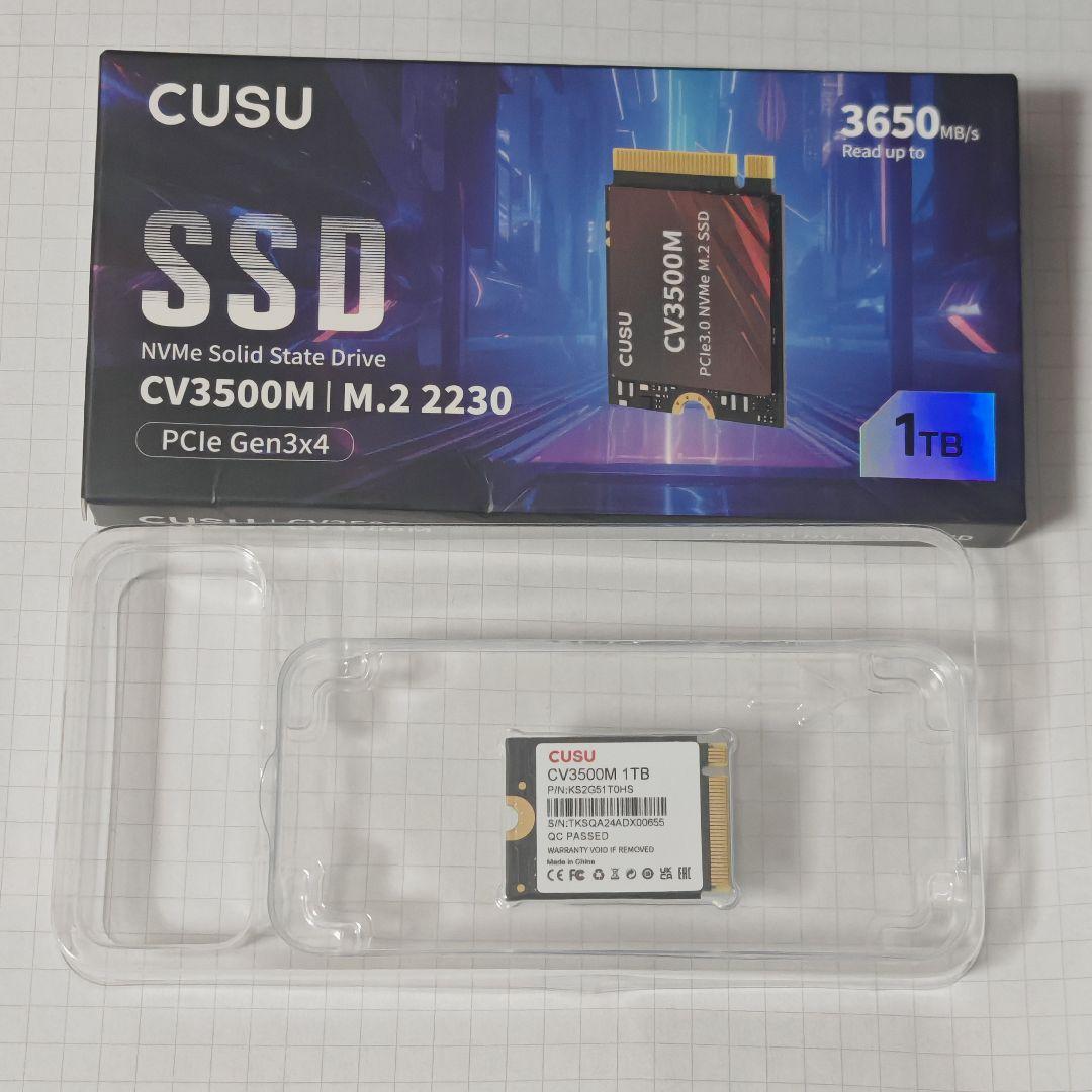 内蔵型SSD CUSU CV3500M 1TB NVMe SSD M.2 2230
