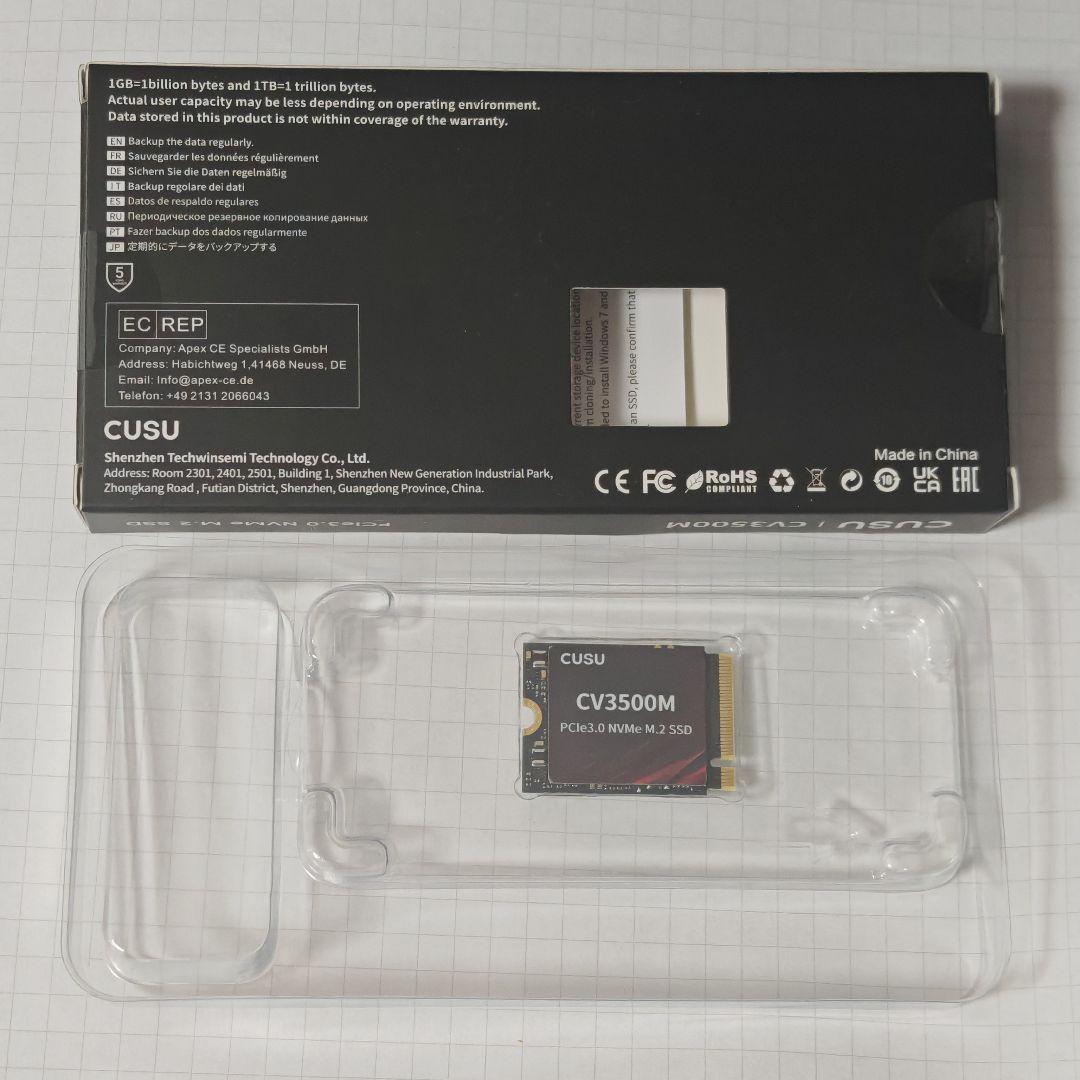 内蔵型SSD CUSU CV3500M 1TB NVMe SSD M.2 2230