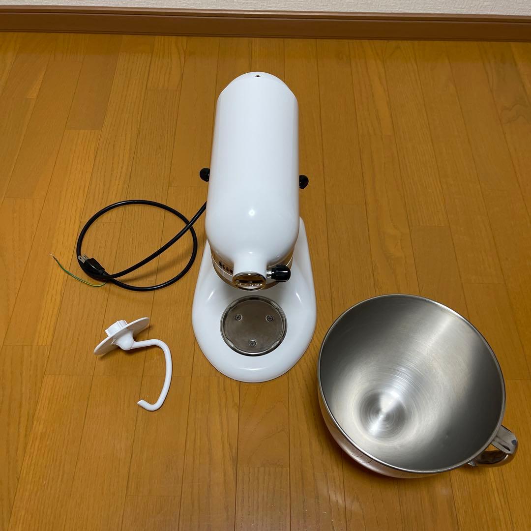 【保証期間内】キッチンエイド スタンドミキサー4.8L（ホワイト）付属品一式