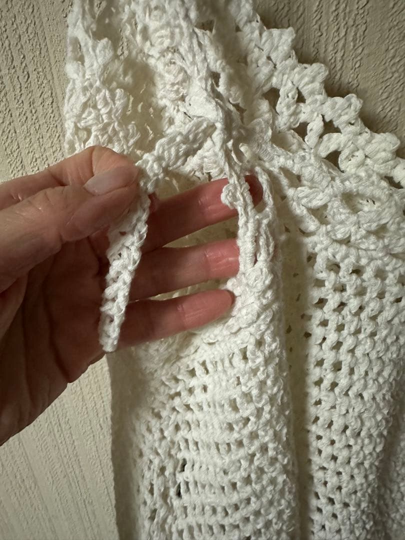 Spick&Span クロシェニットキャミソール　ホワイト完売品！！