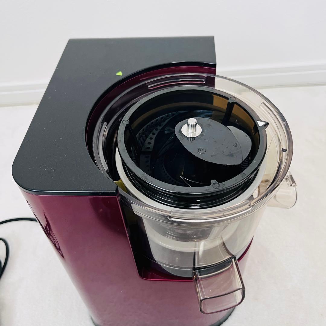 【極美品】HUROMスロージューサー(ワインレッド)