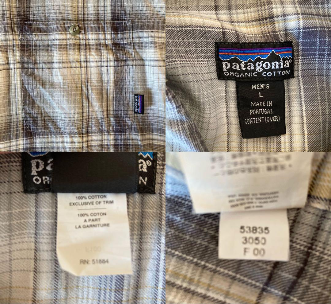 00s Patagonia パタゴニア ポルトガル製 オンブレシャツ Lサイズ