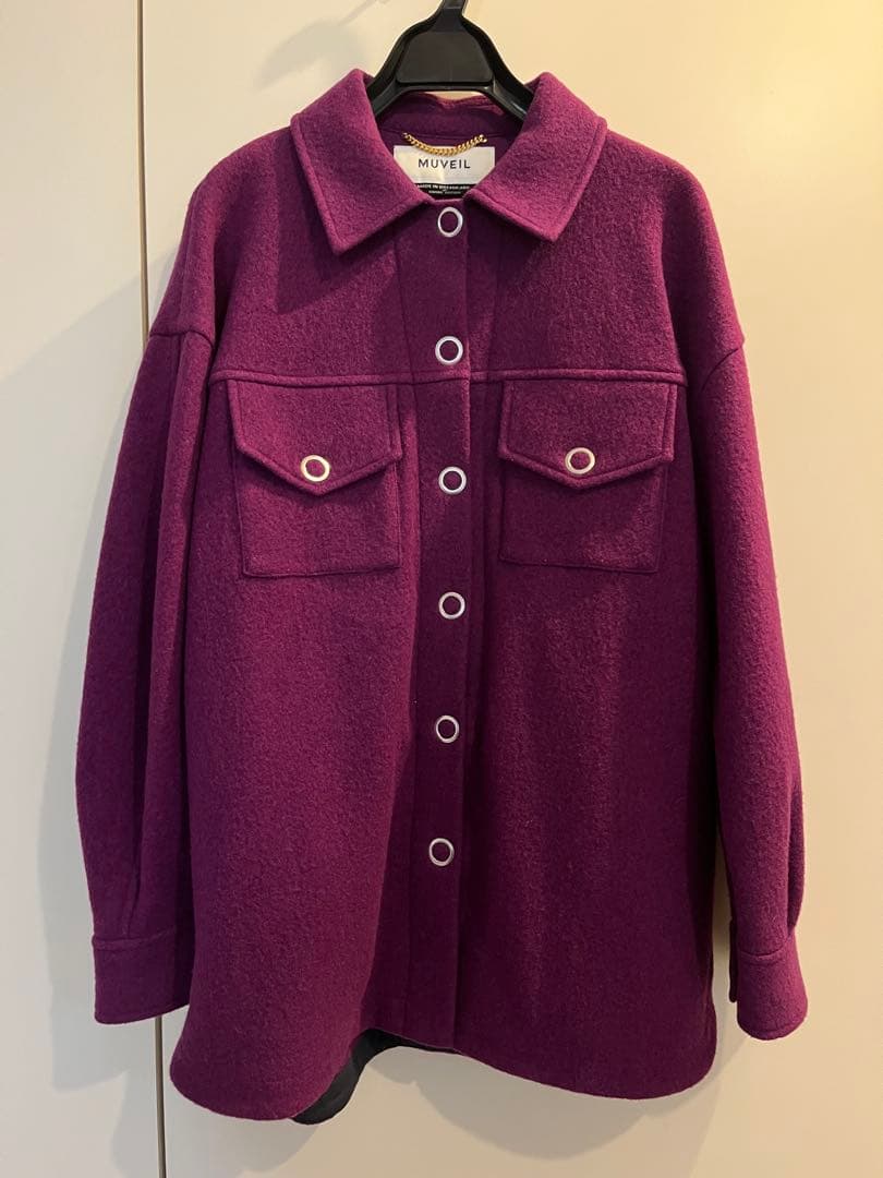 MUVEIL ウールジャケット コート　36