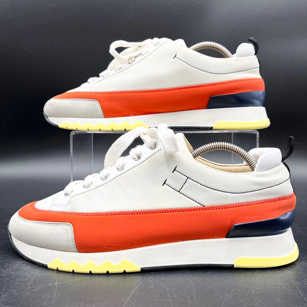 美品✨ エルメス ラピッド Hロゴ メンズ スニーカー