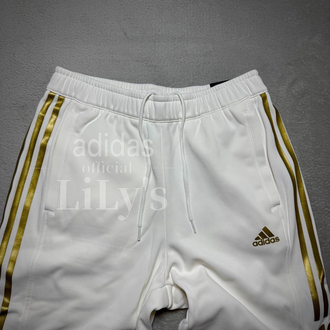 【Ｌサイズ】adidas上下セットアップ　新品　白金　定価17,600円　裏起毛