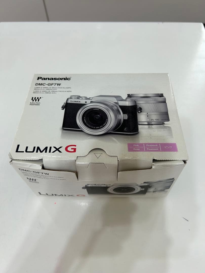 美品　Panasonic デジタル一眼カメラLUMIX DMC-GF7W ピンク