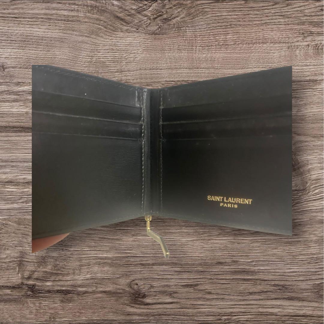 イヴ・サンローラン マネークリップ 黒