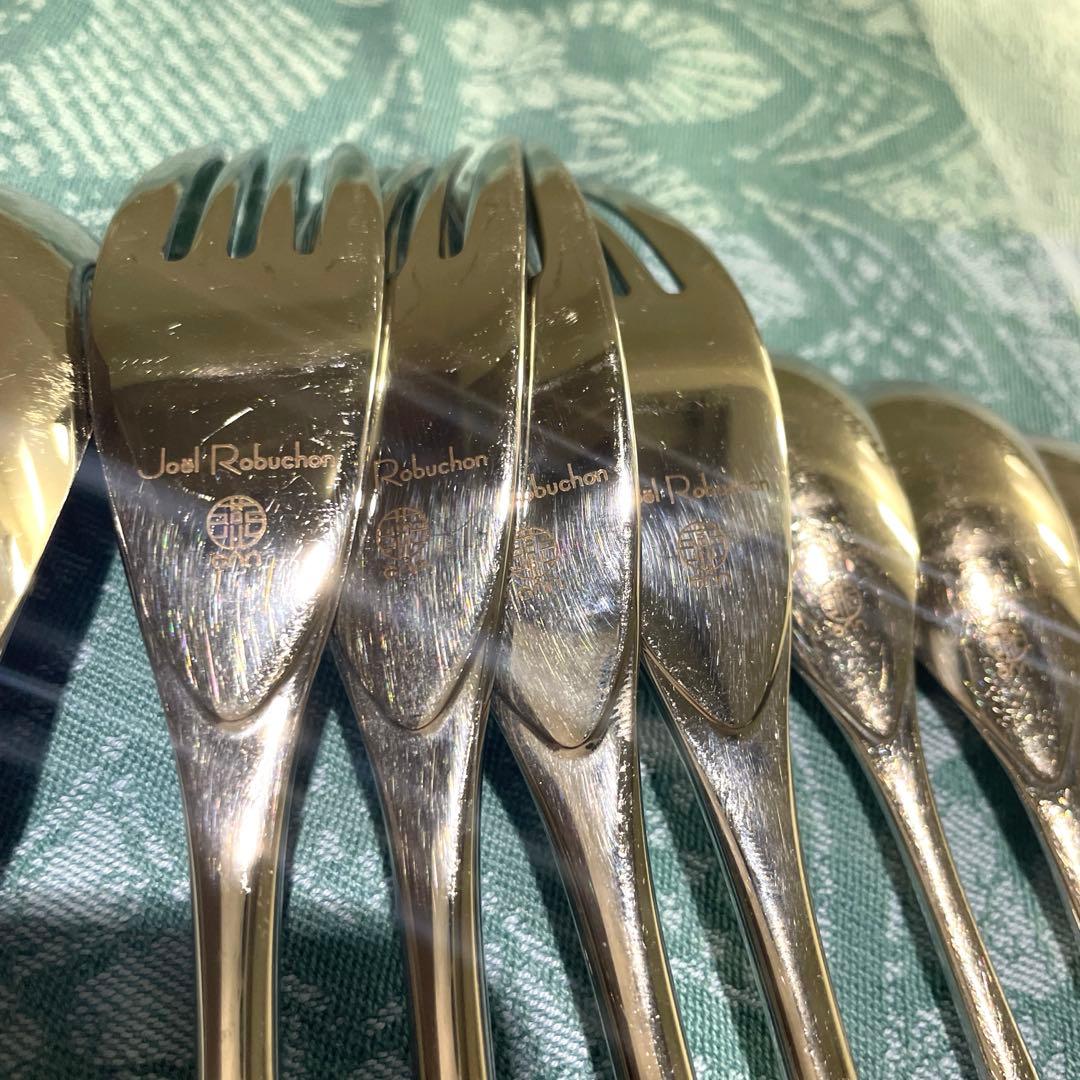 ジョエルロブション　スプーン、フォーク大小　4セット