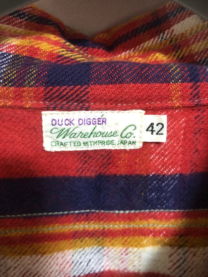 せ*太様 WAREHOUSE FLANNEL SHIRTS ネルシャツ　42