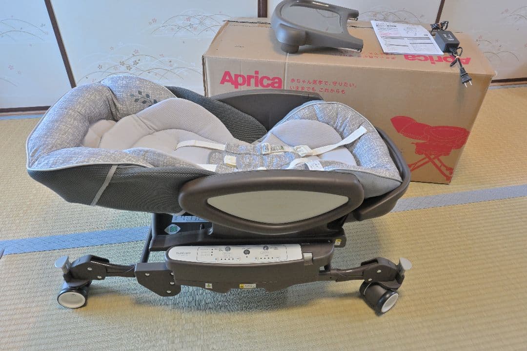 Aprica 電動ハイローチェア ユラリズム オート ライト (メランジグレー)