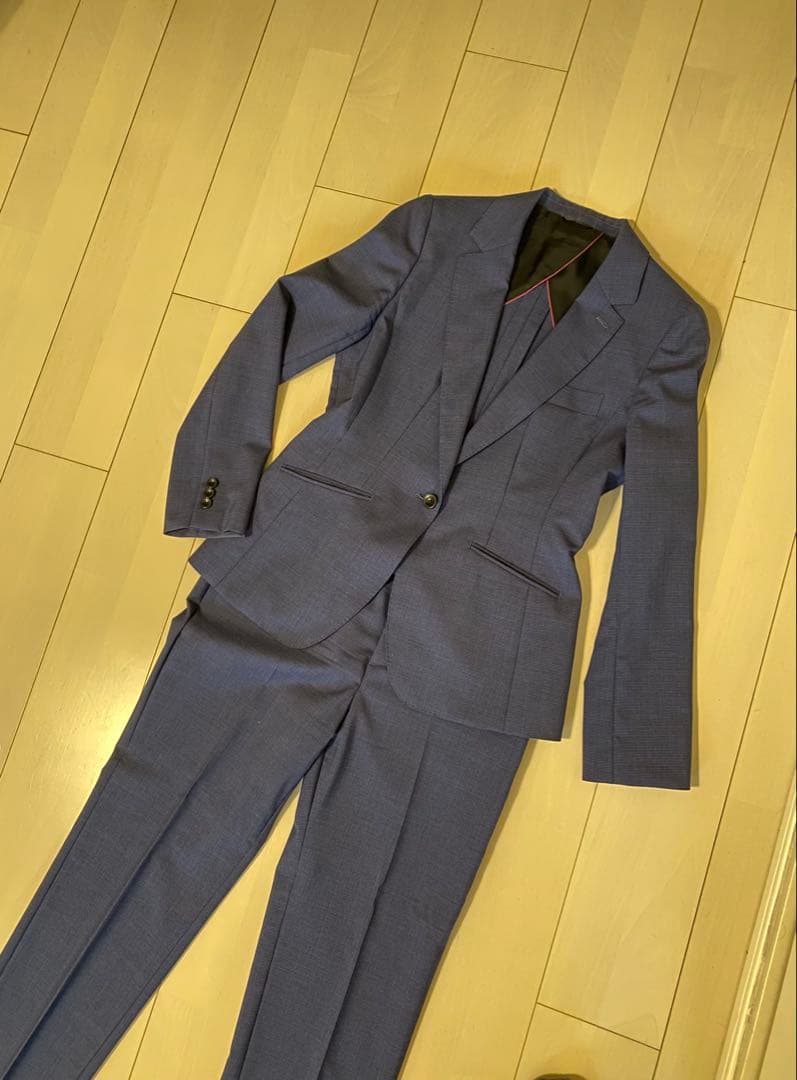 洋服の青山 HILTON 極美品イタリア高級スーツXL 13号 入学式 入園式