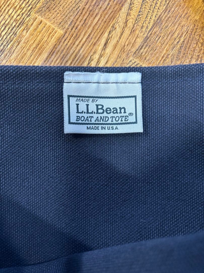 良品 LLビーン USA製 ブラック トート レザー ハンドル